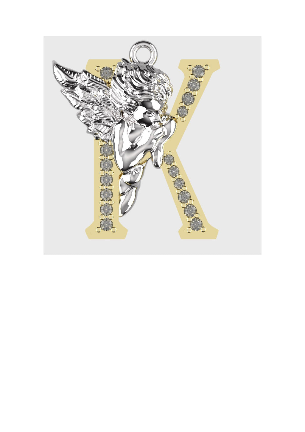 A to Z Alphabet Pendant STL Files