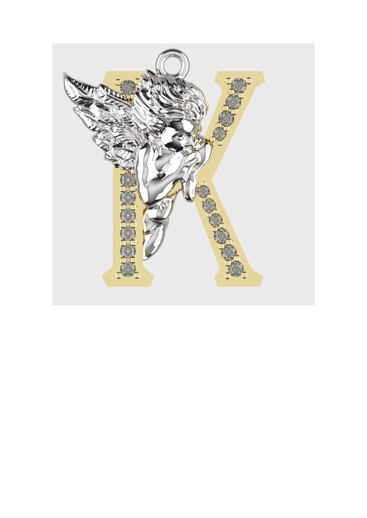 A to Z Alphabet Pendant STL Files