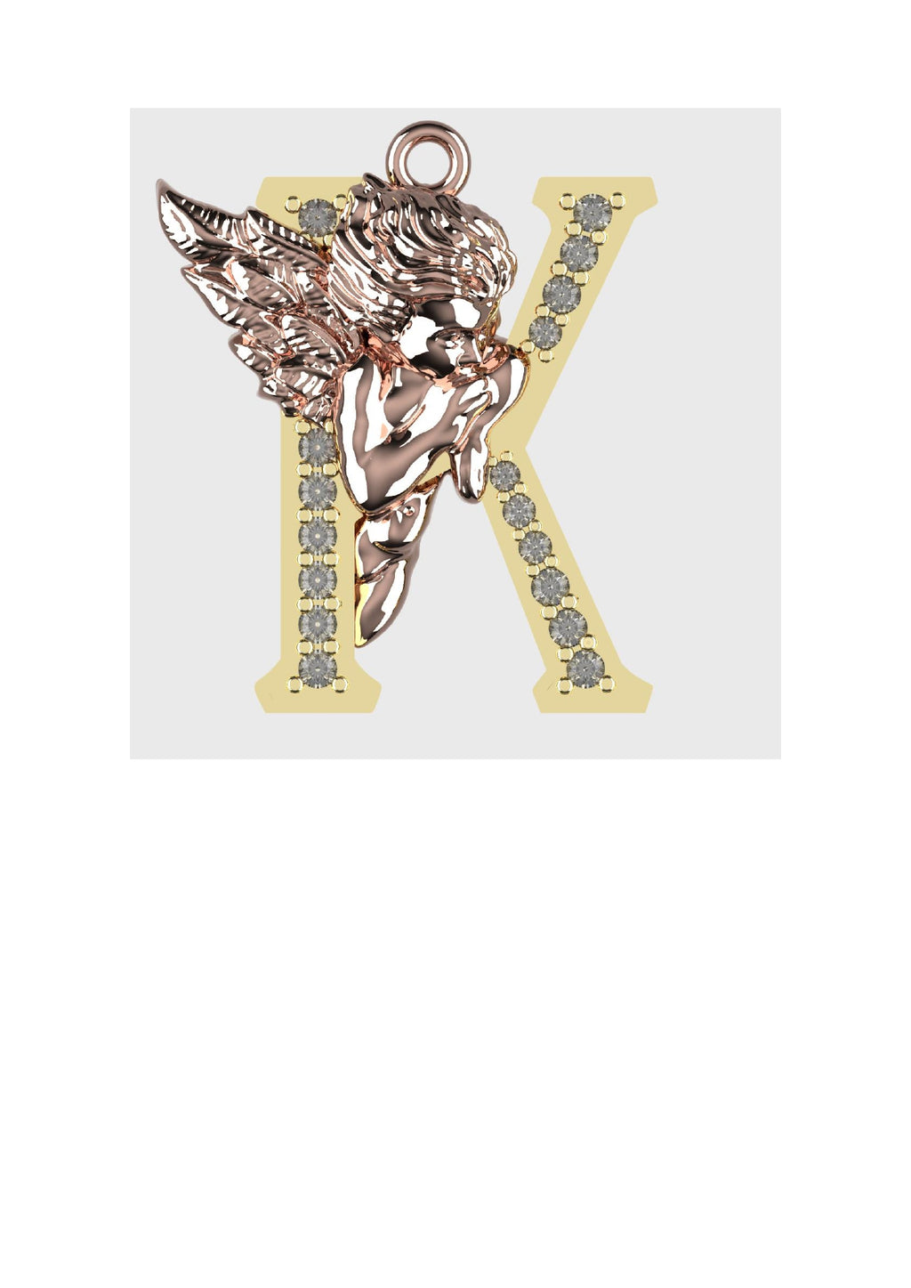A to Z Alphabet Pendant STL Files