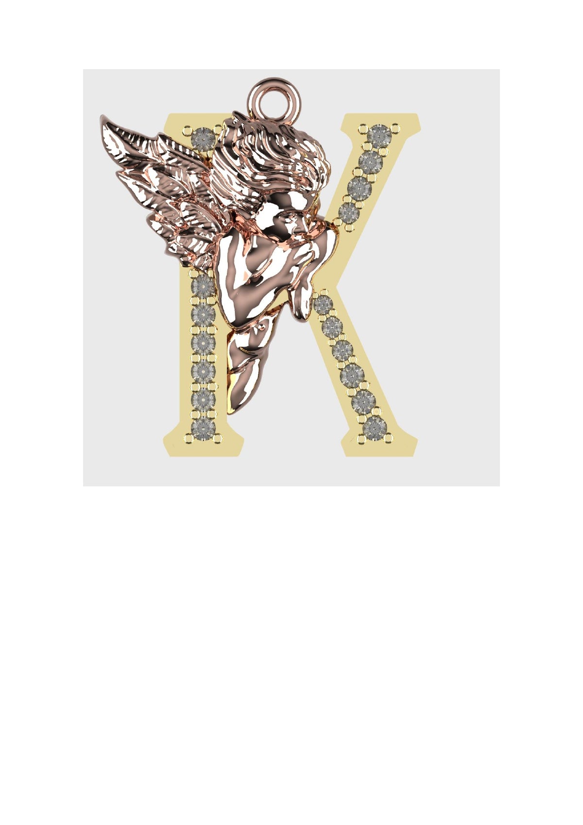 A to Z Alphabet Pendant STL Files