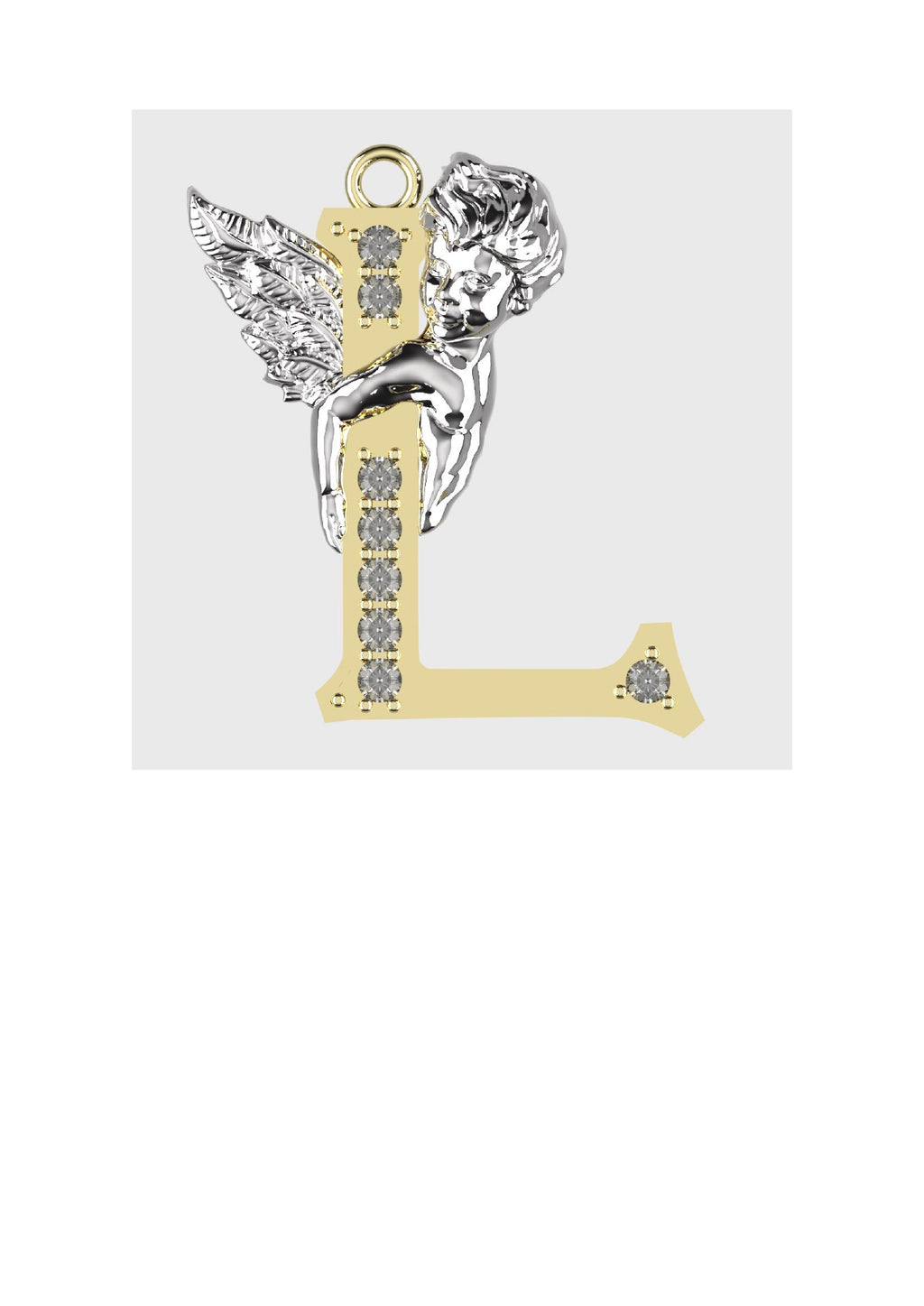A to Z Alphabet Pendant STL Files