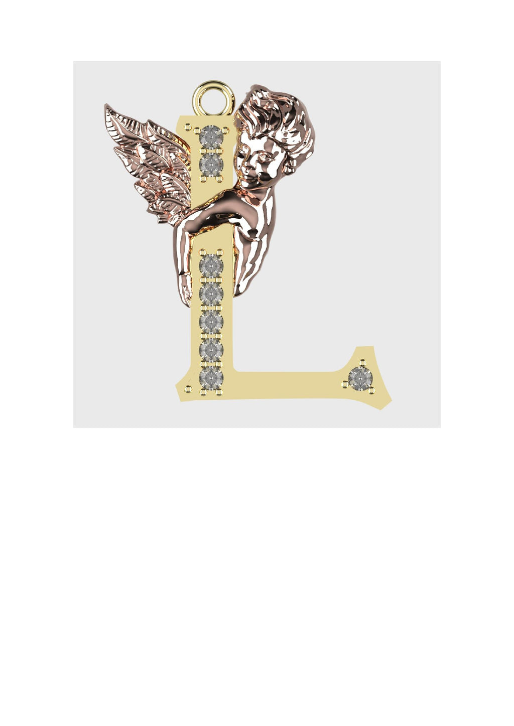A to Z Alphabet Pendant STL Files