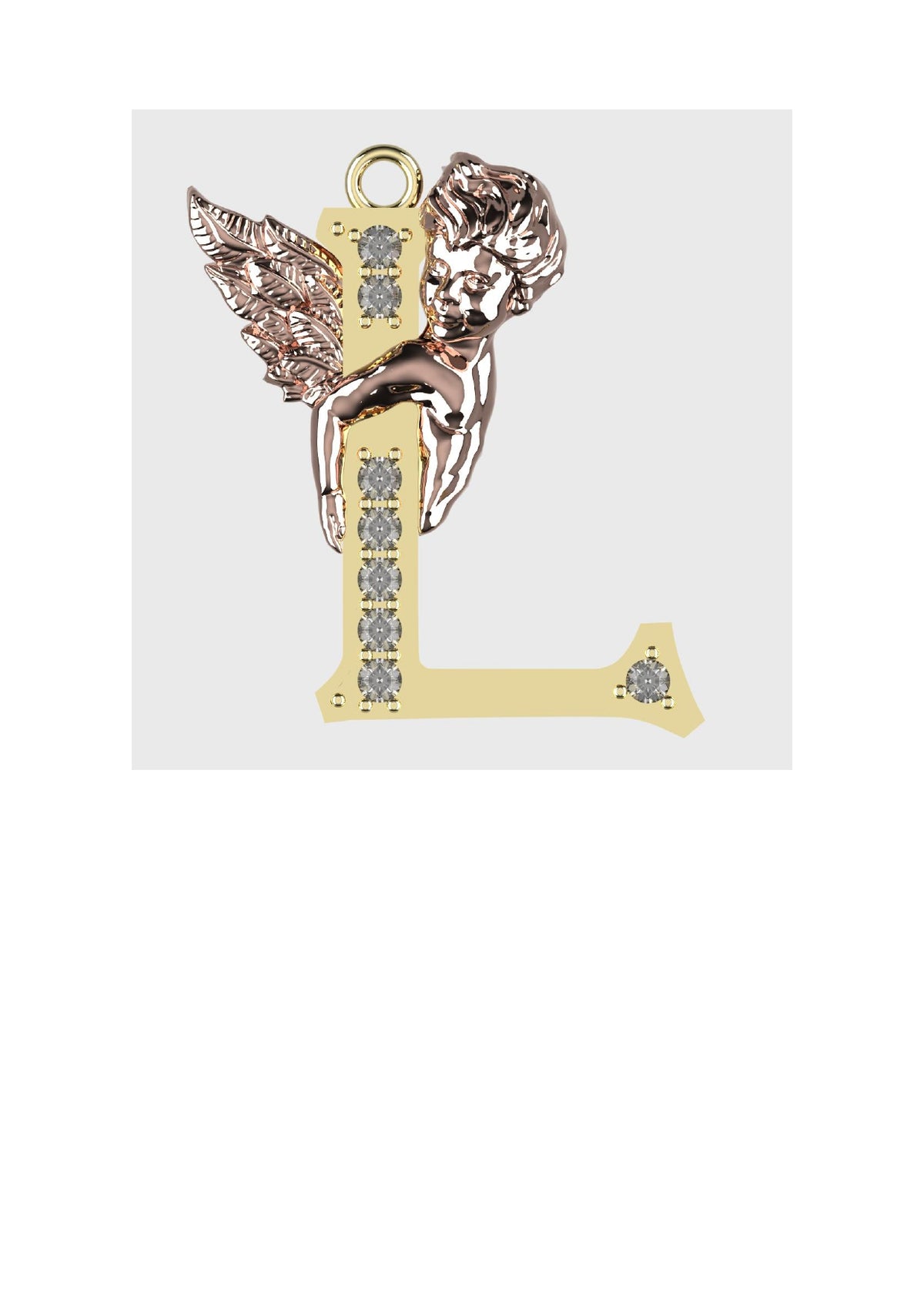 A to Z Alphabet Pendant STL Files