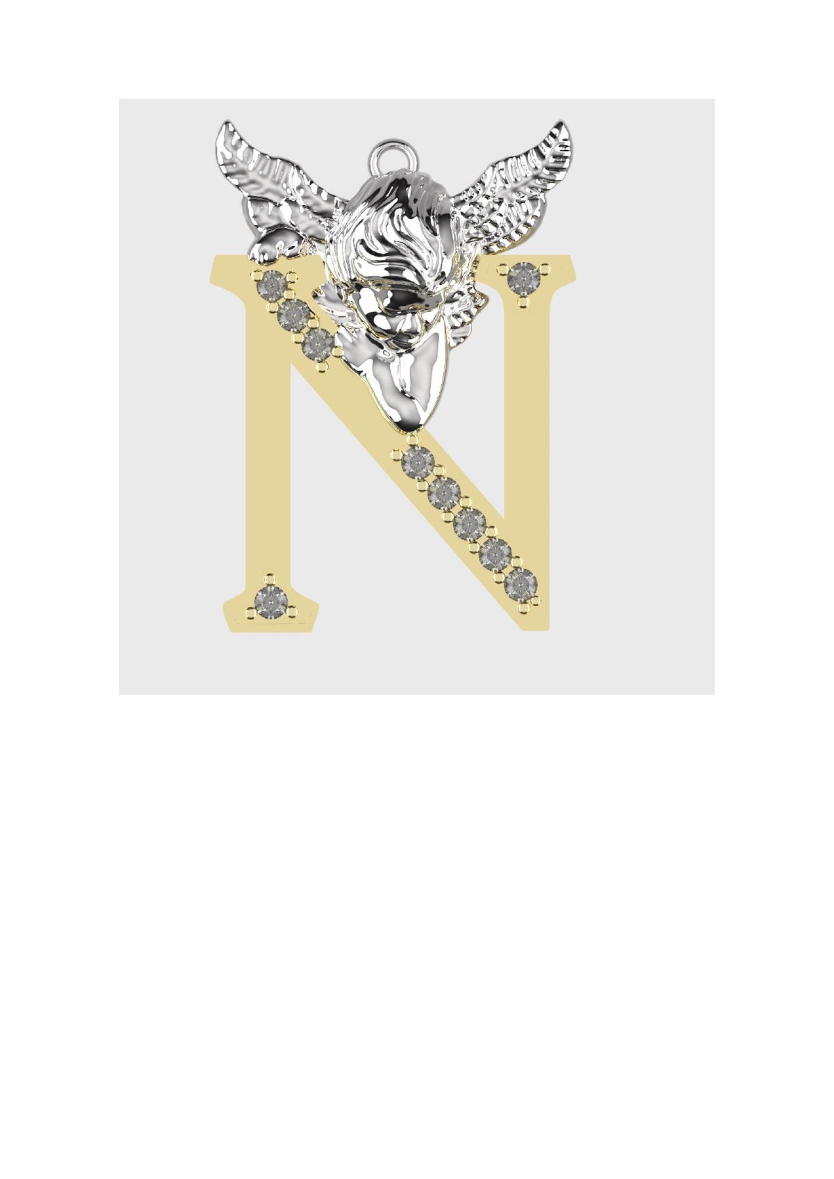 A to Z Alphabet Pendant STL Files