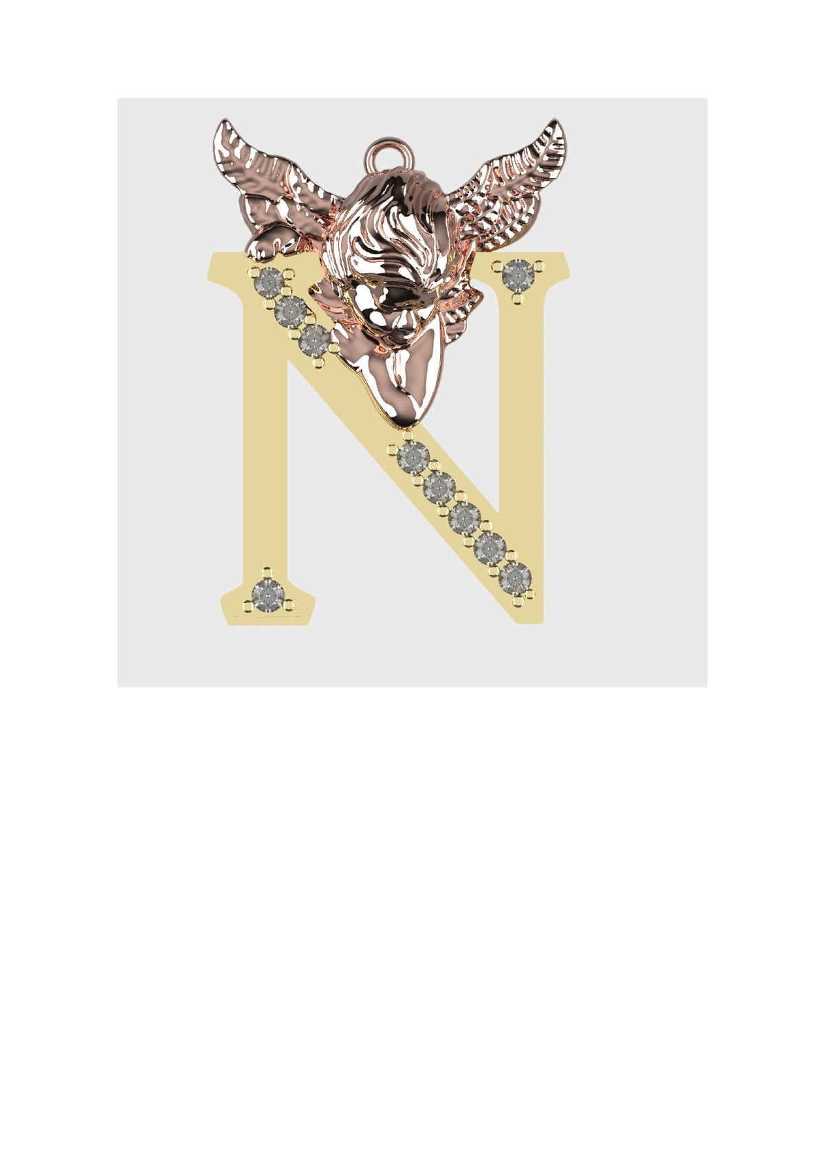 A to Z Alphabet Pendant STL Files