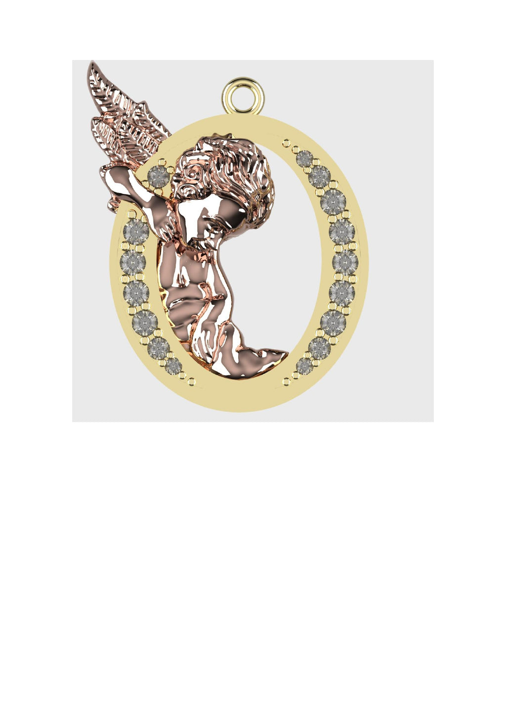 A to Z Alphabet Pendant STL Files