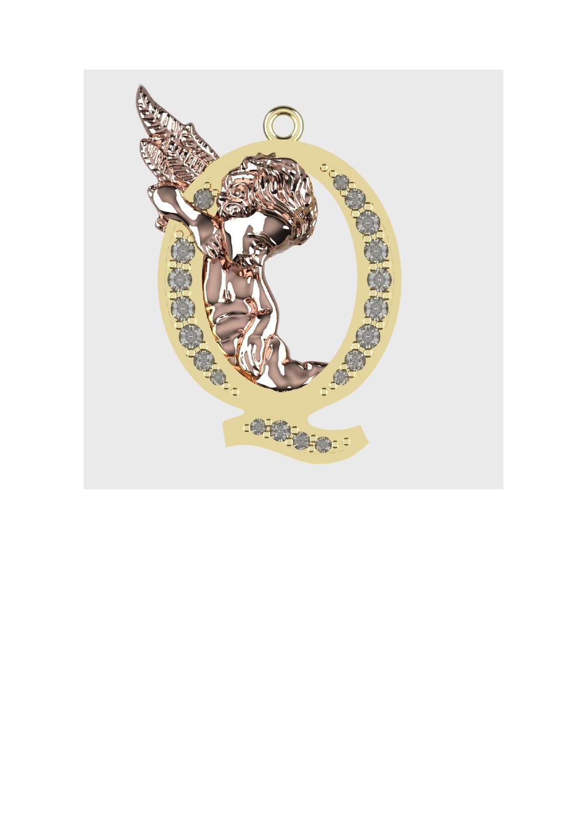 A to Z Alphabet Pendant STL Files