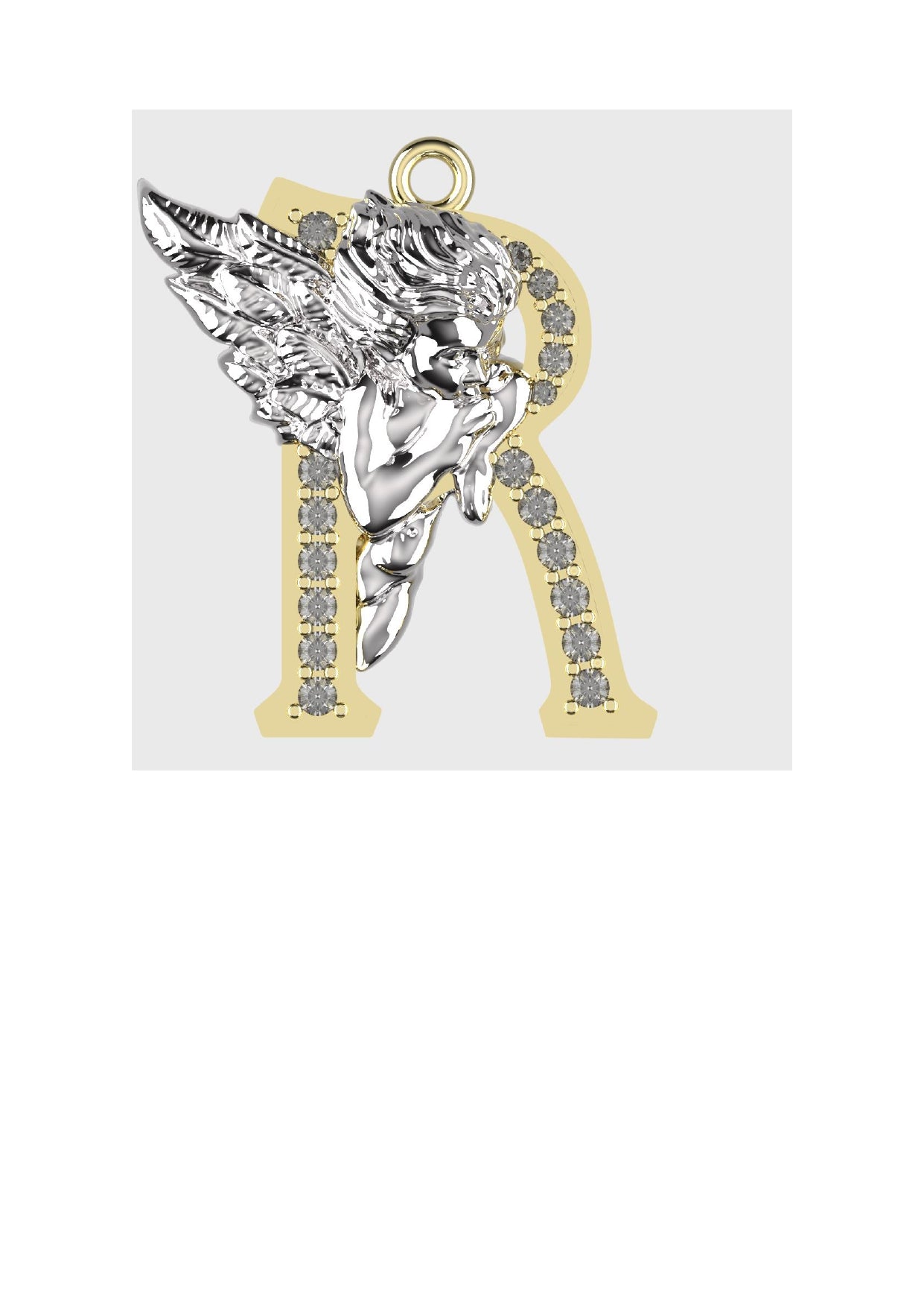 A to Z Alphabet Pendant STL Files