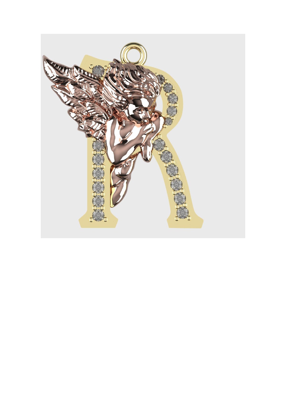 A to Z Alphabet Pendant STL Files
