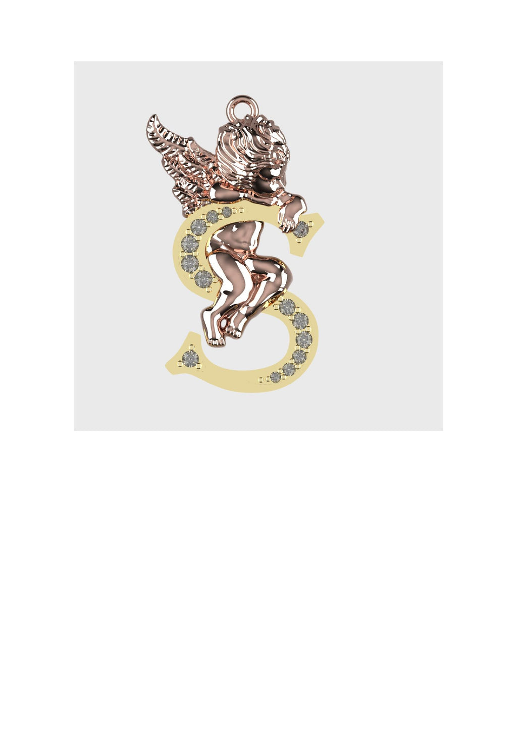 A to Z Alphabet Pendant STL Files