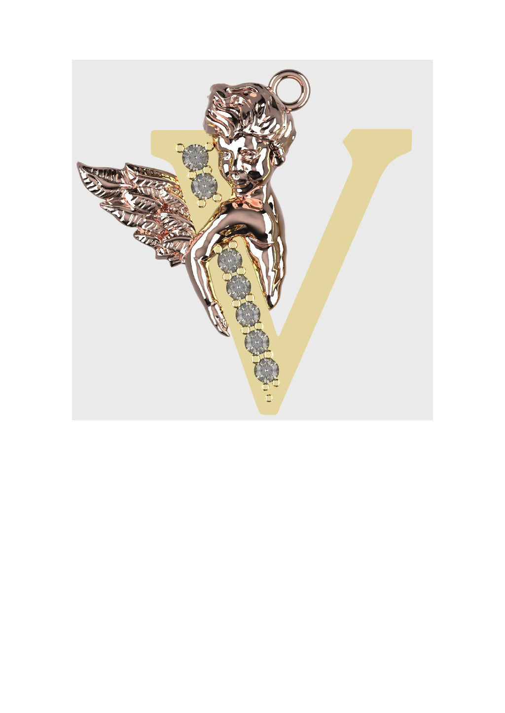 A to Z Alphabet Pendant STL Files