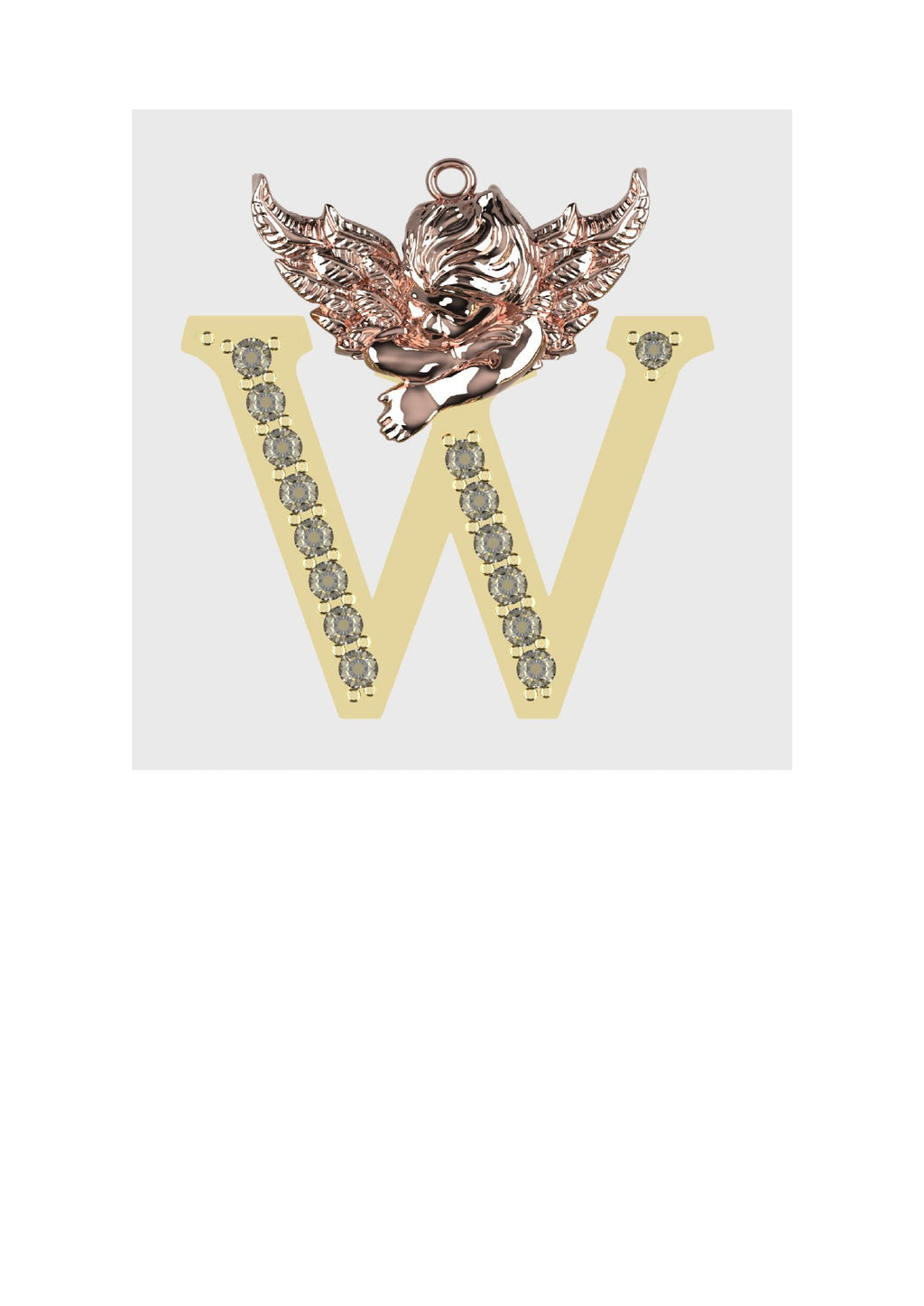 A to Z Alphabet Pendant STL Files