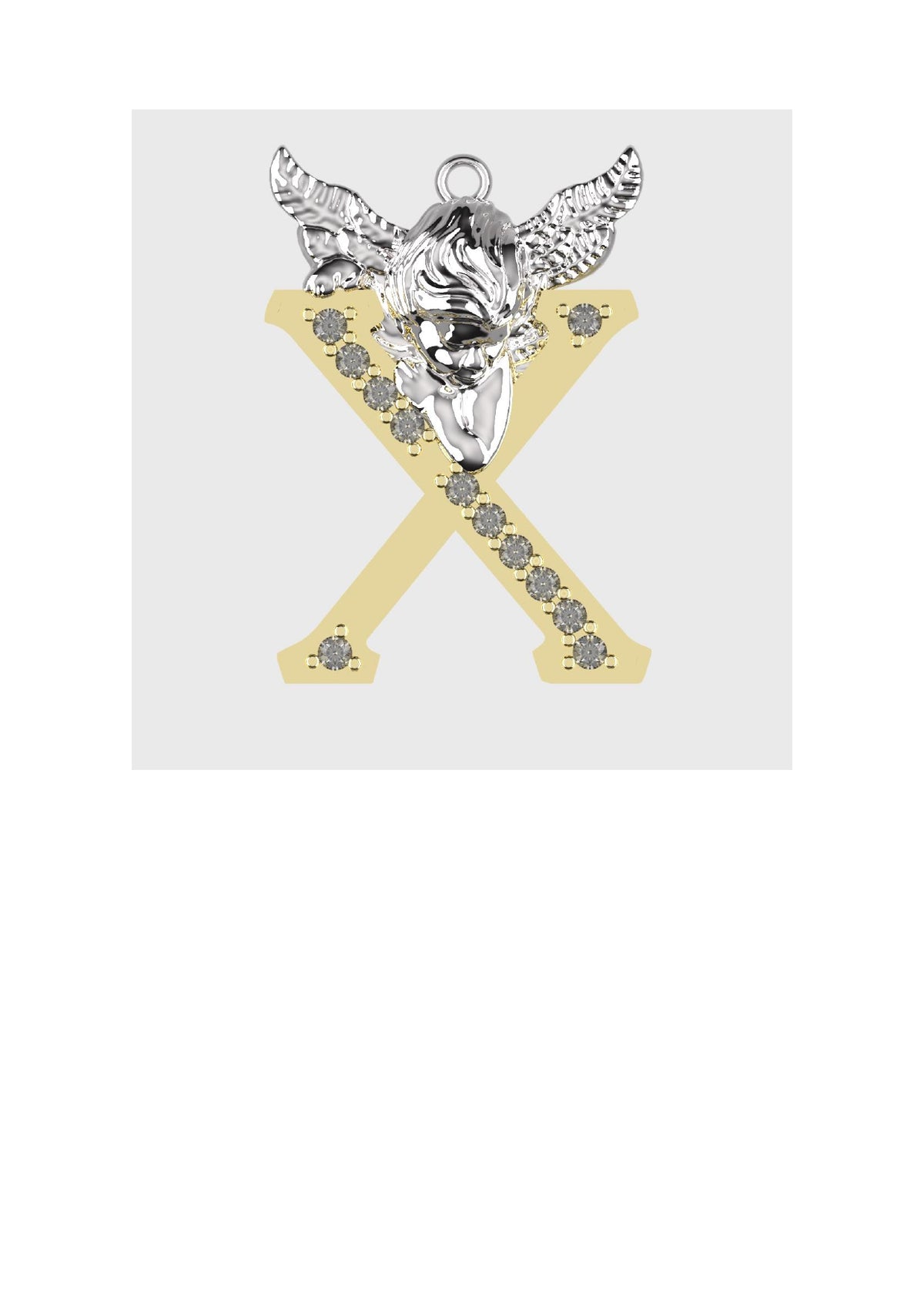 A to Z Alphabet Pendant STL Files