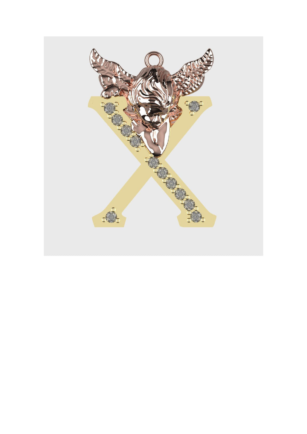 A to Z Alphabet Pendant STL Files