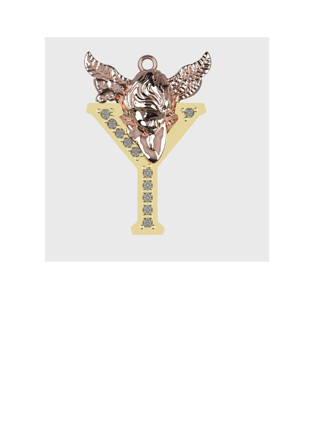 A to Z Alphabet Pendant STL Files