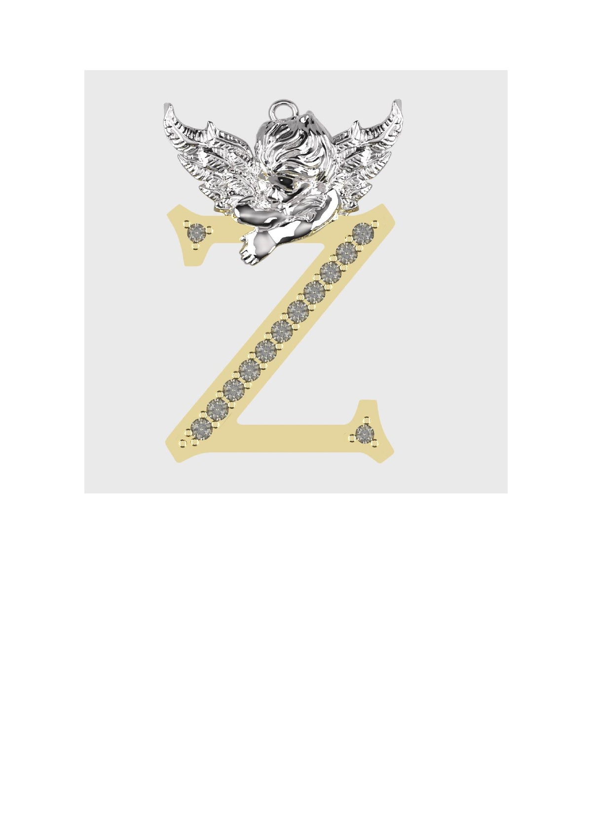A to Z Alphabet Pendant STL Files