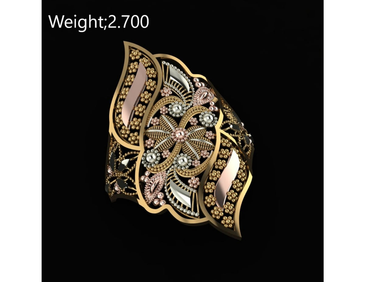 10 Singapuri Ladies RIngs STL FIles