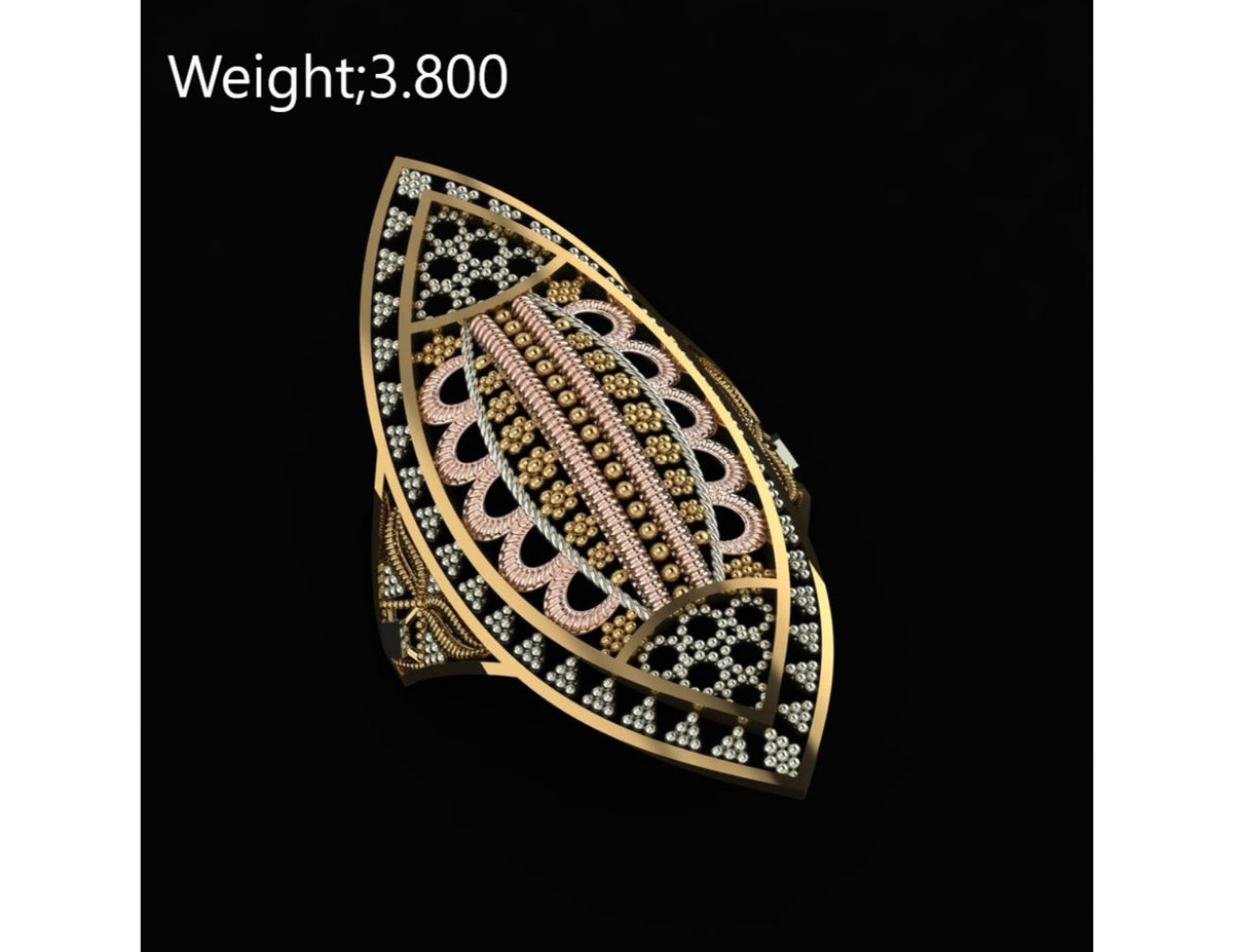 10 Singapuri Ladies RIngs STL FIles