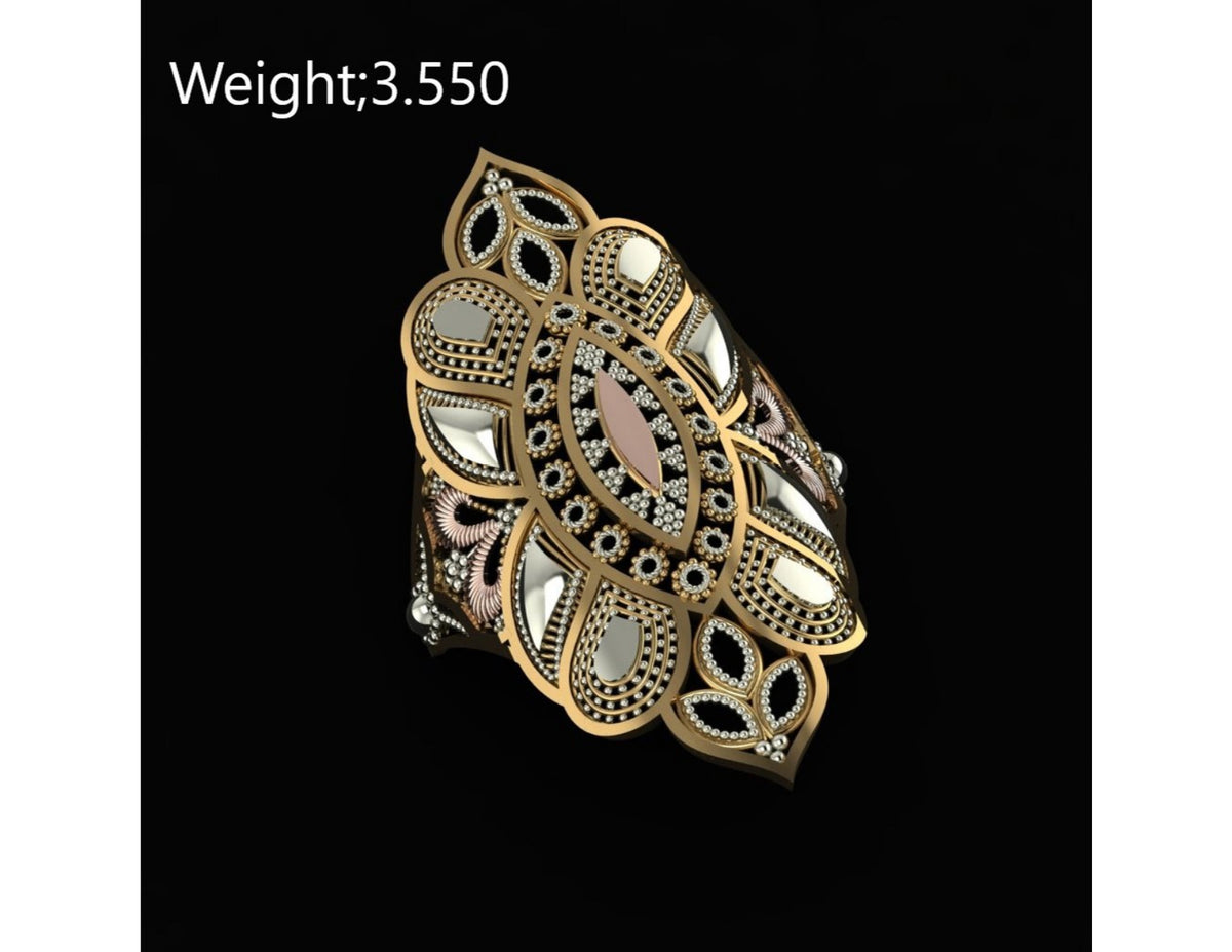 10 Singapuri Ladies RIngs STL FIles