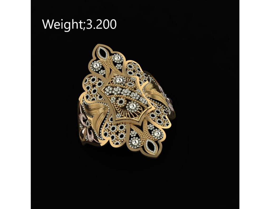 10 Singapuri Ladies RIngs STL FIles