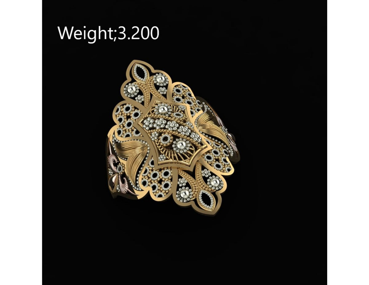 10 Singapuri Ladies RIngs STL FIles
