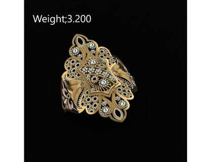 10 Singapuri Ladies RIngs STL FIles