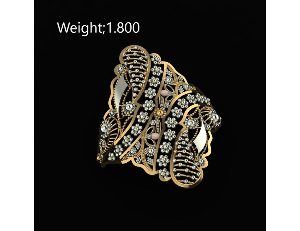 10 Singapuri Ladies RIngs STL FIles