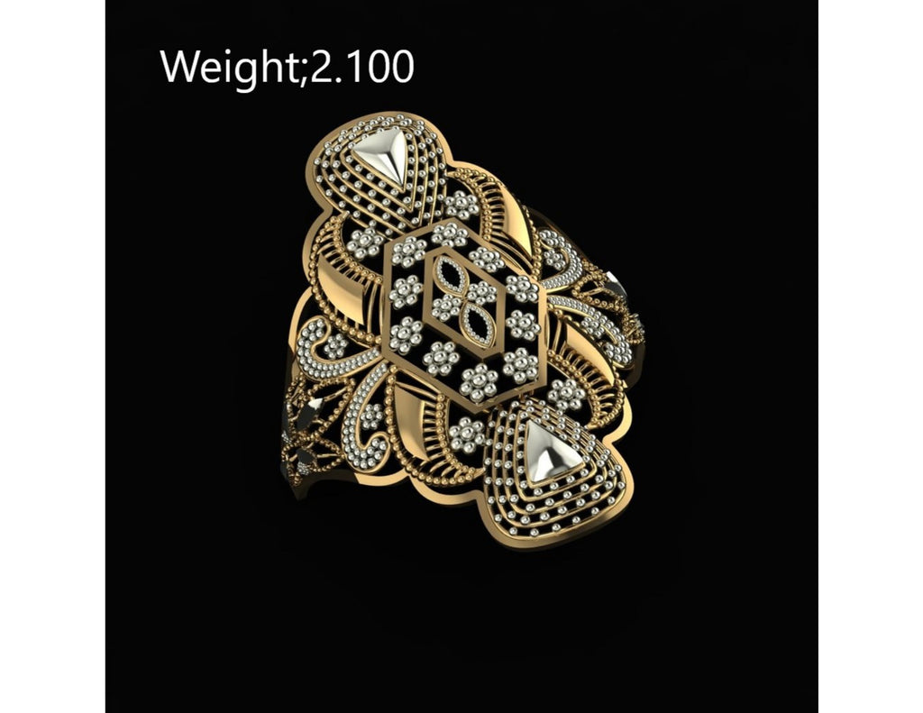 10 Singapuri Ladies RIngs STL FIles