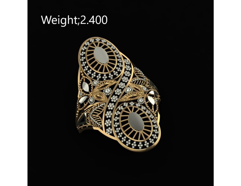 10 Singapuri Ladies RIngs STL FIles