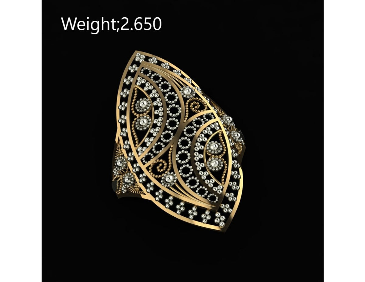 10 Singapuri Ladies RIngs STL FIles