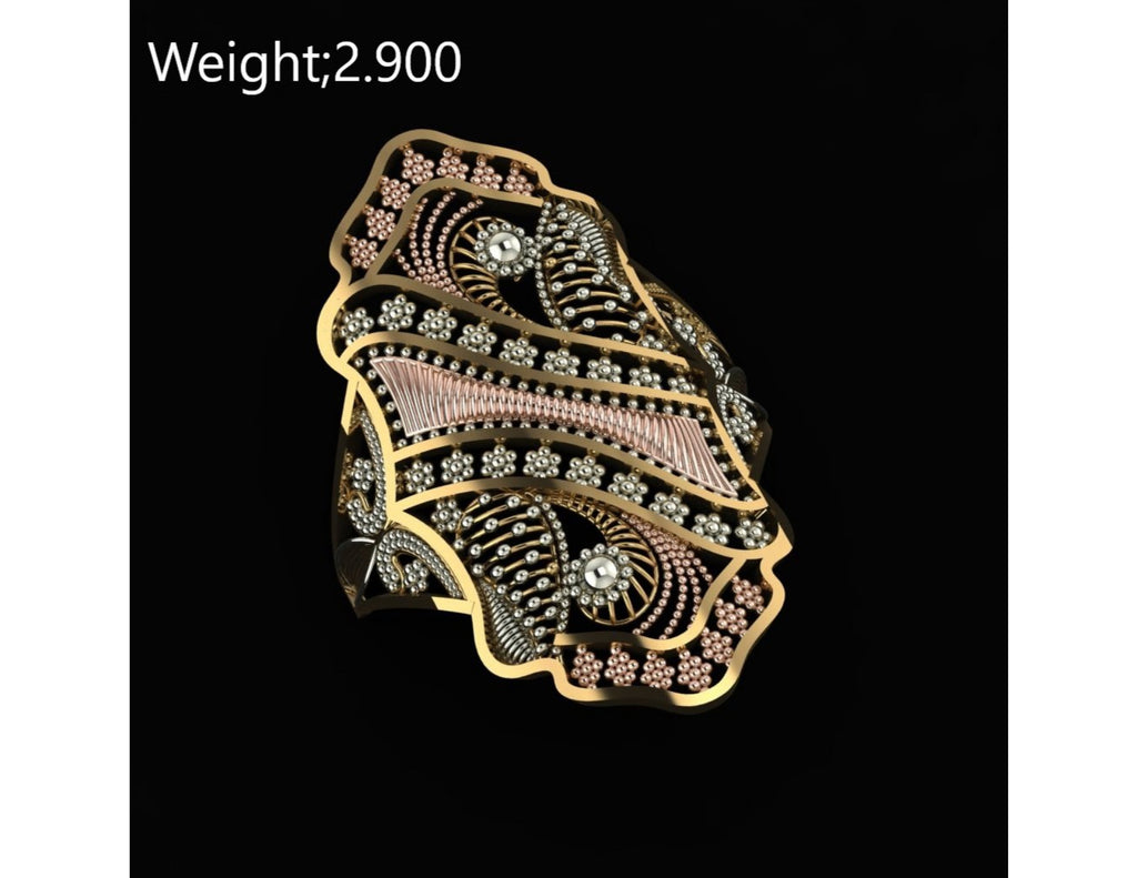 10 Singapuri Ladies RIngs STL FIles