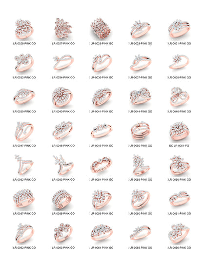 500 Stones Rings STL & 3DM Files