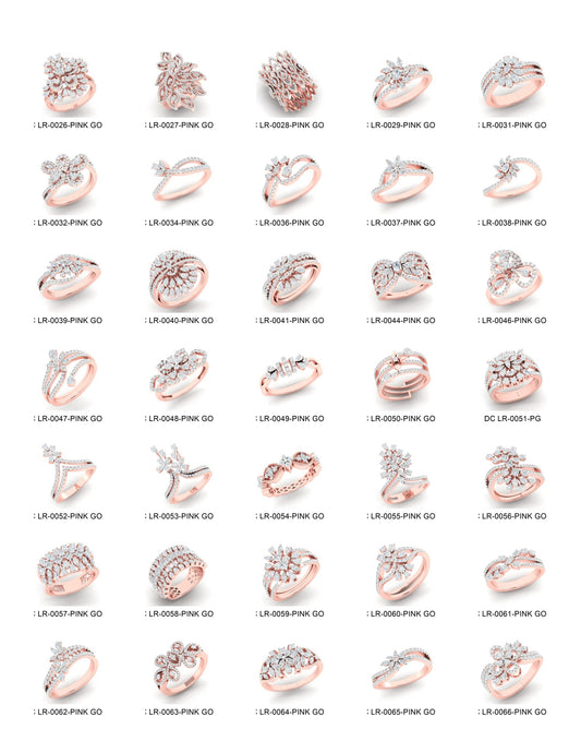 500 Stones Rings STL & 3DM Files