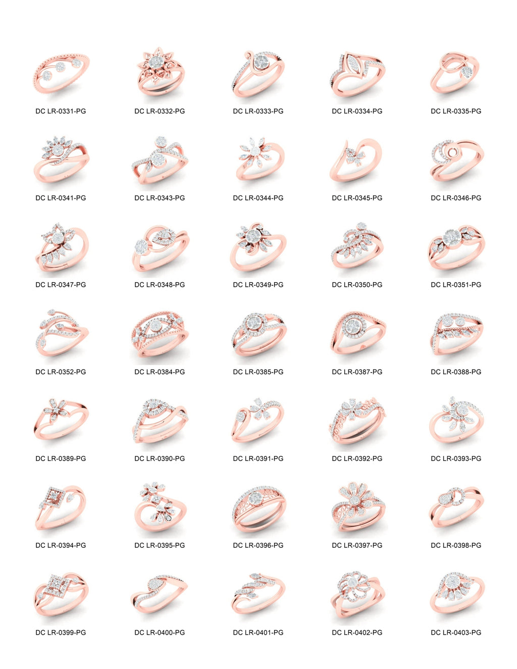 500 Stones Rings STL & 3DM Files