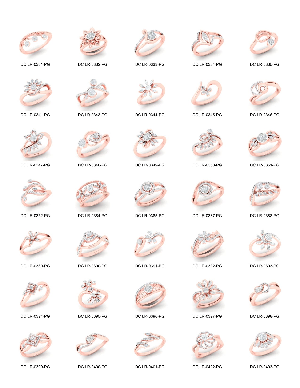 500 Stones Rings STL & 3DM Files
