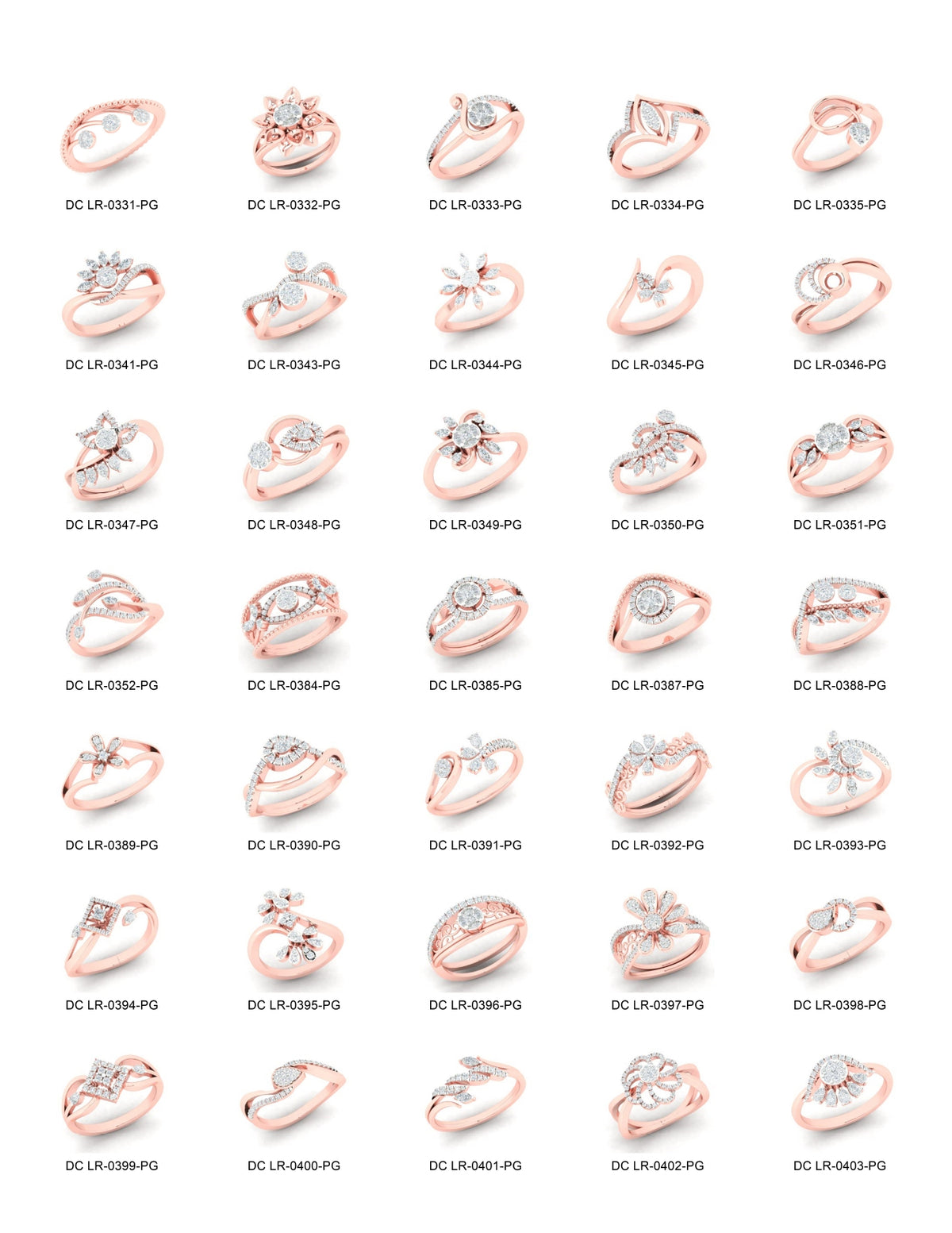 500 Stones Rings STL & 3DM Files