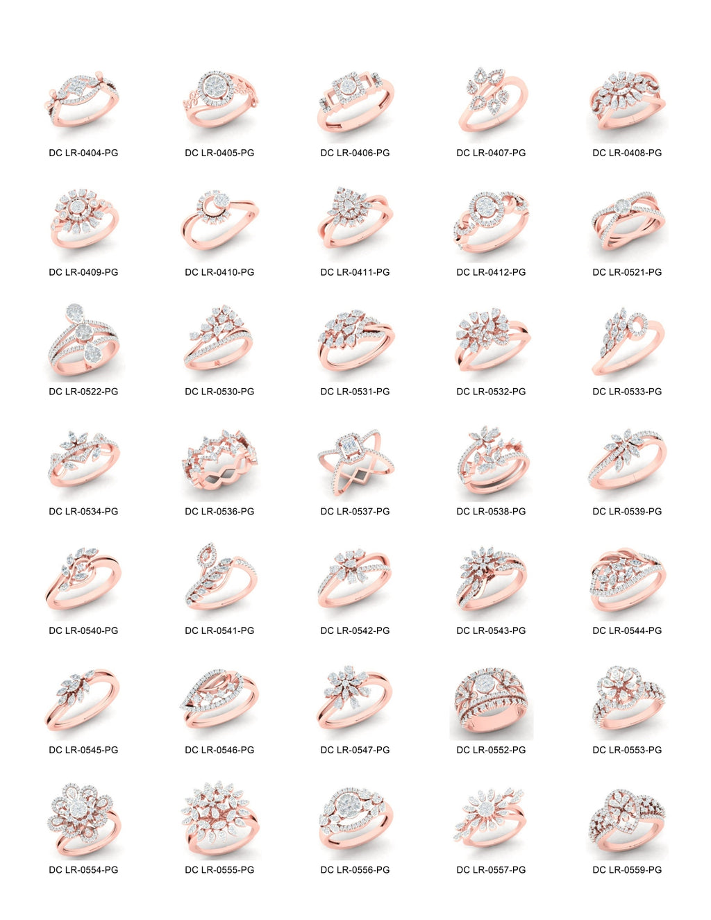 500 Stones Rings STL & 3DM Files