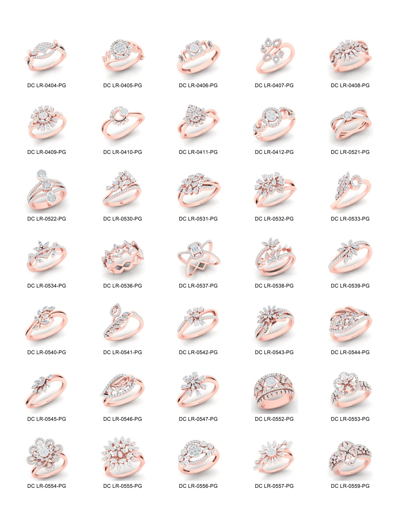 500 Stones Rings STL & 3DM Files