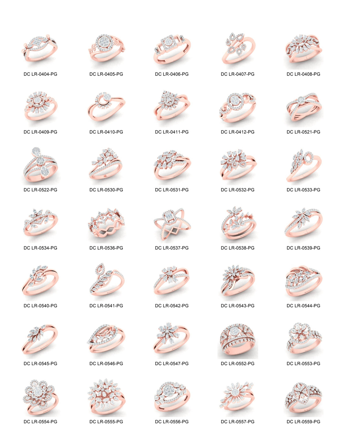 500 Stones Rings STL & 3DM Files