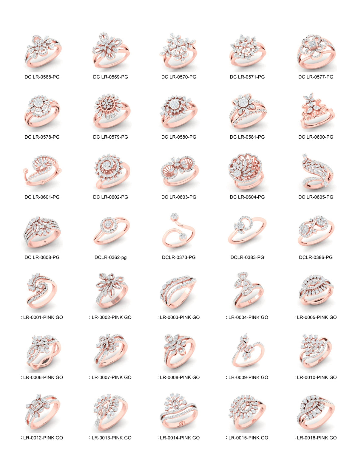 500 Stones Rings STL & 3DM Files
