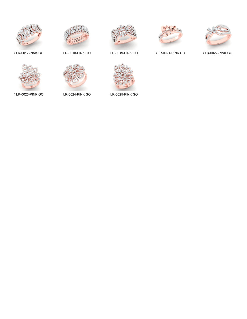 500 Stones Rings STL & 3DM Files