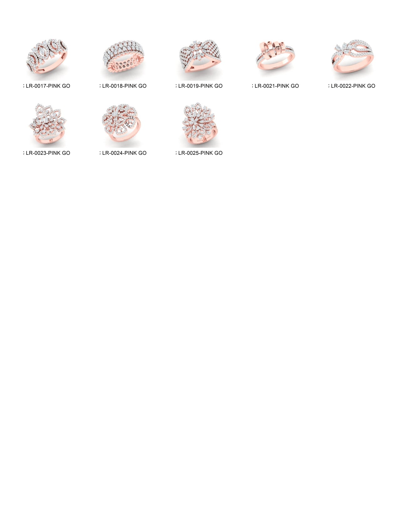 500 Stones Rings STL & 3DM Files