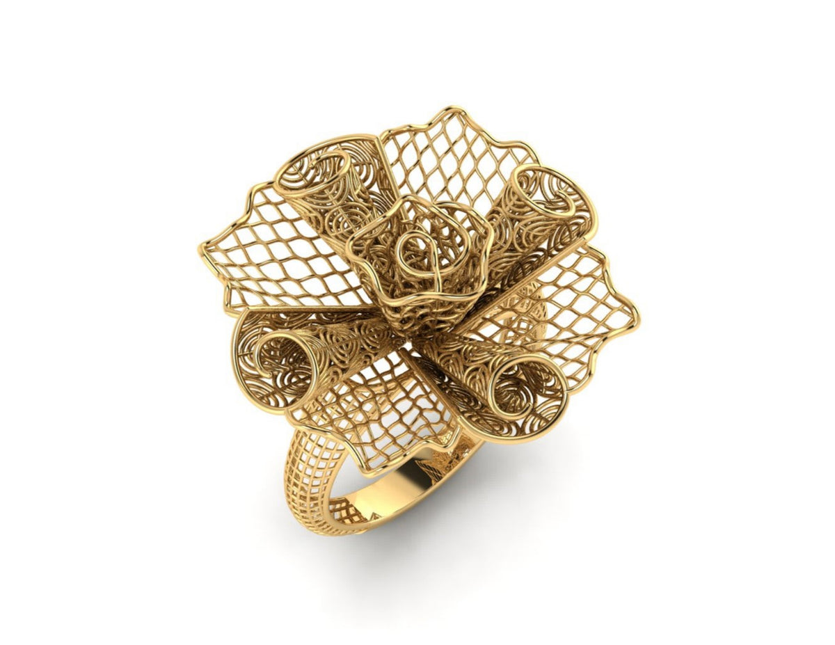 20 Turkish Flower Rings STL Files