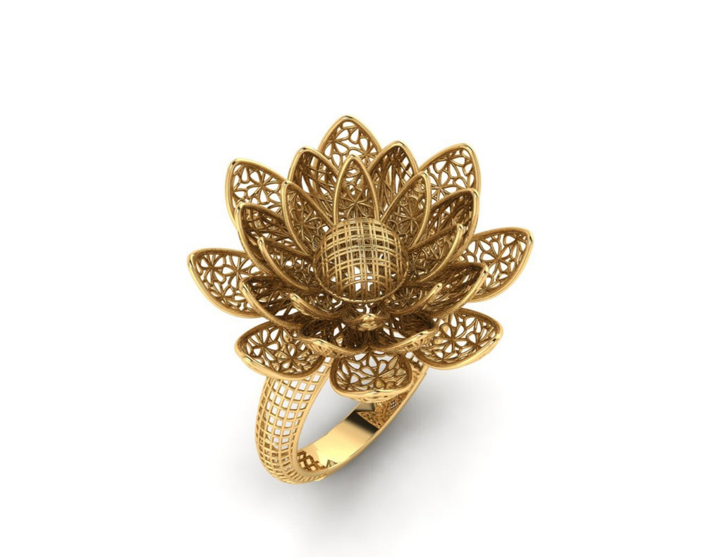 20 Turkish Flower Rings STL Files