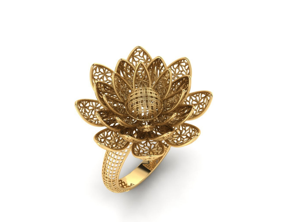 20 Turkish Flower Rings STL Files
