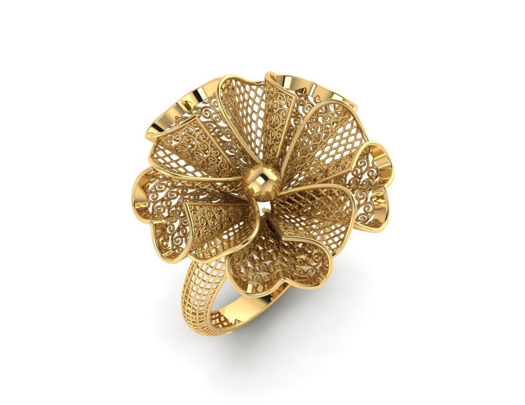 20 Turkish Flower Rings STL Files