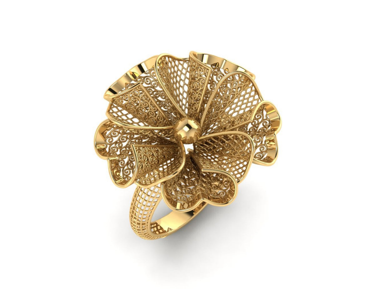 20 Turkish Flower Rings STL Files