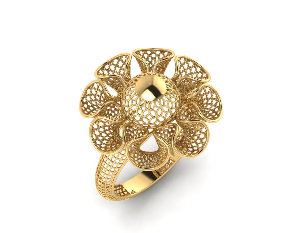 20 Turkish Flower Rings STL Files