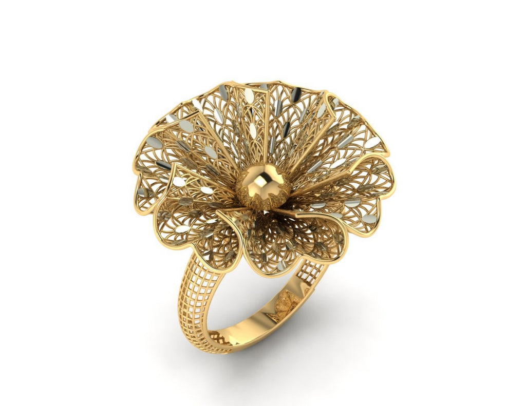 20 Turkish Flower Rings STL Files