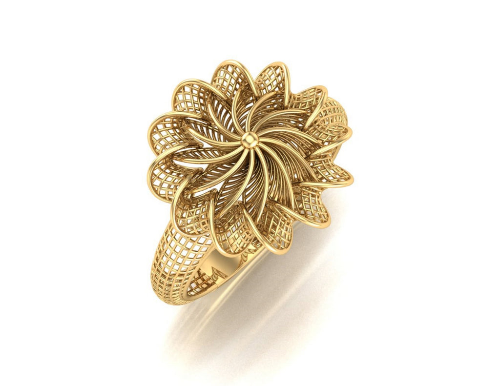 20 Turkish Flower Rings STL Files